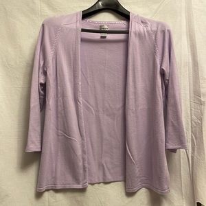 Chico’s Lavender 3/4 Sleeve Lightweight Cardigan